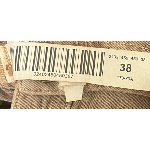 NWT Stradivarius Women's Beige Skinny Jeans Lace-Up Hem Size EU 38 US 6 - Picture 5 of 8